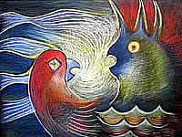 Pastel on canson paper sketch entitled 'Sea of Dreams'